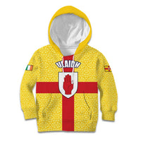 Personalized Ireland Ulster Kid Hoodie Ulaidh Flag With Celtic Patern