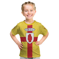 Personalized Ireland Ulster Kid T Shirt Ulaidh Flag With Celtic Patern