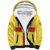 Personalized Ireland Ulster Sherpa Hoodie Ulaidh Flag With Celtic Patern