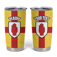 Personalized Ireland Ulster Tumbler Cup Ulaidh Flag With Celtic Patern