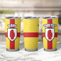 Personalized Ireland Ulster Tumbler Cup Ulaidh Flag With Celtic Patern