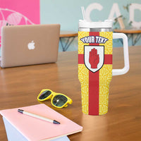 Personalized Ireland Ulster Tumbler With Handle Ulaidh Flag With Celtic Patern