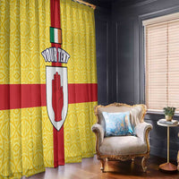 Personalized Ireland Ulster Window Curtain Ulaidh Flag With Celtic Patern