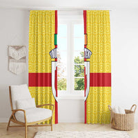 Personalized Ireland Ulster Window Curtain Ulaidh Flag With Celtic Patern