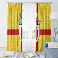 Personalized Ireland Ulster Window Curtain Ulaidh Flag With Celtic Patern