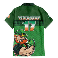 Custom Ireland Rugby with Celtic Pattern Family Matching Mermaid Dress and Hawaiian Shirt Shamrock Go Champions