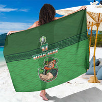 Custom Ireland Rugby with Celtic Pattern Sarong Shamrock Go Champions