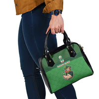 Custom Ireland Rugby with Celtic Pattern Shoulder Handbag Shamrock Go Champions
