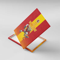 Custom Spain Field Hockey Canvas Wall Art Sporty Style with Bull Mascot