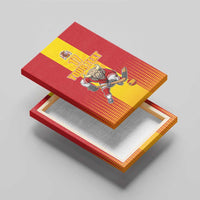 Custom Spain Field Hockey Canvas Wall Art Sporty Style with Bull Mascot