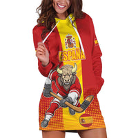 Custom Spain Field Hockey Hoodie Dress Sporty Style with Bull Mascot