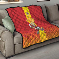 Custom Spain Field Hockey Quilt Sporty Style with Bull Mascot