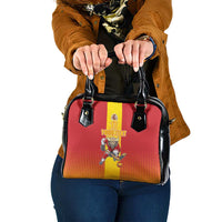 Custom Spain Field Hockey Shoulder Handbag Sporty Style with Bull Mascot