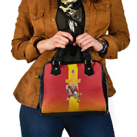 Custom Spain Field Hockey Shoulder Handbag Sporty Style with Bull Mascot