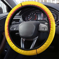 Spain Field Hockey Steering Wheel Cover Sporty Style with Bull Mascot