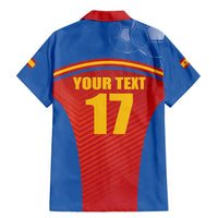 Custom Spain Football Go Champions Family Matching Mermaid Dress and Hawaiian Shirt Sporty Style with Bull Mascot