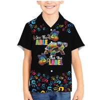 Autism Awareness Month Neurodiversity Family Matching Mermaid Dress and Hawaiian Shirt 2nd April See The Able Not The Label