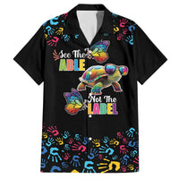Autism Awareness Month Neurodiversity Family Matching Off The Shoulder Long Sleeve Dress and Hawaiian Shirt 2nd April See The Able Not The Label