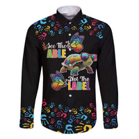 Autism Awareness Month Neurodiversity Family Matching Off The Shoulder Long Sleeve Dress and Hawaiian Shirt 2nd April See The Able Not The Label