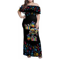 Autism Awareness Month Neurodiversity Family Matching Off Shoulder Maxi Dress and Hawaiian Shirt 2nd April See The Able Not The Label