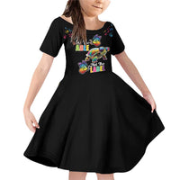 Autism Awareness Month Neurodiversity Family Matching Off Shoulder Short Dress and Hawaiian Shirt 2nd April See The Able Not The Label