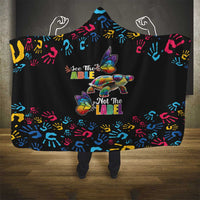 Autism Awareness Month Neurodiversity Hooded Blanket 2nd April See The Able Not The Label