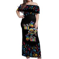 Autism Awareness Month Neurodiversity Off Shoulder Maxi Dress 2nd April See The Able Not The Label