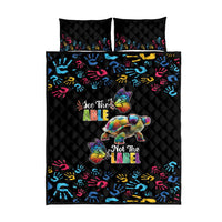 Autism Awareness Month Neurodiversity Quilt Bed Set 2nd April See The Able Not The Label