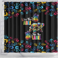 Autism Awareness Month Neurodiversity Shower Curtain 2nd April See The Able Not The Label