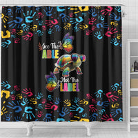 Autism Awareness Month Neurodiversity Shower Curtain 2nd April See The Able Not The Label