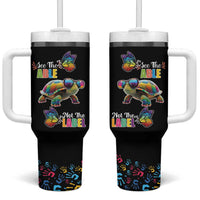 Autism Awareness Month Neurodiversity Tumbler With Handle 2nd April See The Able Not The Label