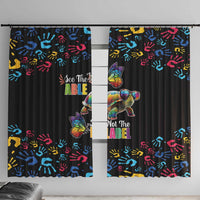 Autism Awareness Month Neurodiversity Window Curtain 2nd April See The Able Not The Label