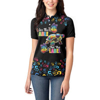 Autism Awareness Month Neurodiversity Women Polo Shirt 2nd April See The Able Not The Label