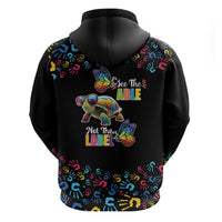 Autism Awareness Month Neurodiversity Zip Hoodie 2nd April See The Able Not The Label