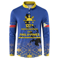 Philippines Independence Day Button Sweatshirt Kalayaan Kinabukasan Kasaysayan