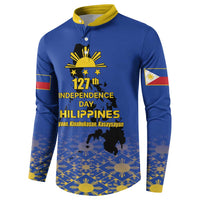 Philippines Independence Day Button Sweatshirt Kalayaan Kinabukasan Kasaysayan