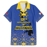Philippines Independence Day Family Matching Off Shoulder Short Dress and Hawaiian Shirt Kalayaan Kinabukasan Kasaysayan