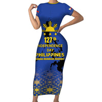 Philippines Independence Day Family Matching Short Sleeve Bodycon Dress and Hawaiian Shirt Kalayaan Kinabukasan Kasaysayan