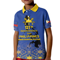 Philippines Independence Day Kid Polo Shirt Kalayaan Kinabukasan Kasaysayan