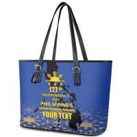 Philippines Independence Day Leather Tote Bag Kalayaan Kinabukasan Kasaysayan
