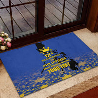 Philippines Independence Day Rubber Doormat Kalayaan Kinabukasan Kasaysayan
