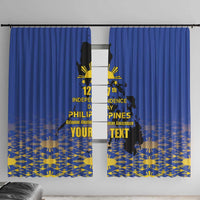 Philippines Independence Day Window Curtain Kalayaan Kinabukasan Kasaysayan
