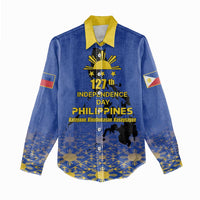 Philippines Independence Day Women Casual Shirt Kalayaan Kinabukasan Kasaysayan
