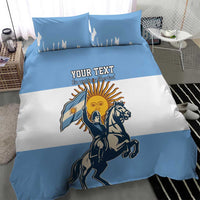 Personalized Argentina Flag Day 20th June Bedding Set Manuel Belgrano