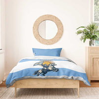 Personalized Argentina Flag Day 20th June Bedding Set Manuel Belgrano