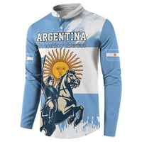 Personalized Argentina Flag Day 20th June Button Sweatshirt Manuel Belgrano