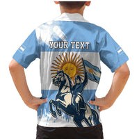 Personalized Argentina Flag Day 20th June Family Matching Mermaid Dress and Hawaiian Shirt Manuel Belgrano