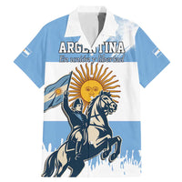 Personalized Argentina Flag Day 20th June Family Matching Mermaid Dress and Hawaiian Shirt Manuel Belgrano