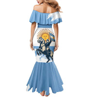 Personalized Argentina Flag Day 20th June Mermaid Dress Manuel Belgrano