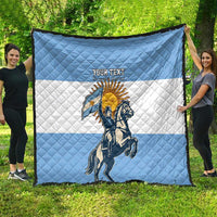 Personalized Argentina Flag Day 20th June Quilt Manuel Belgrano
